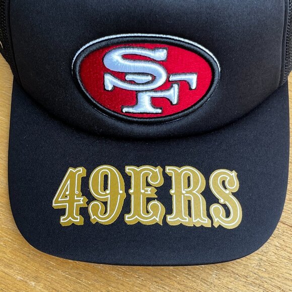 MITCHELL & NESS NFL SAN FRANCISCO 49ERS PRO PINCH TRUCKER SNAPBACK HAT NEW - Picture 2 of 5